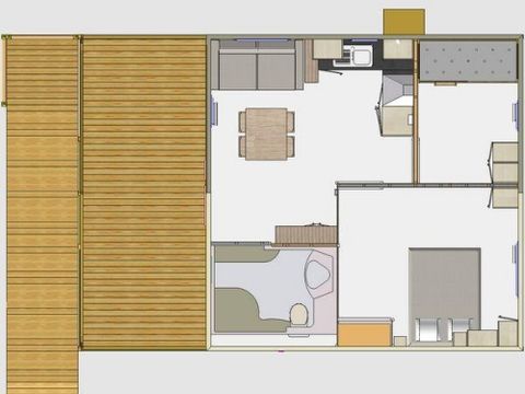 CHALET 4 personnes - Chalet Standard PMR 2 CH 4 pers