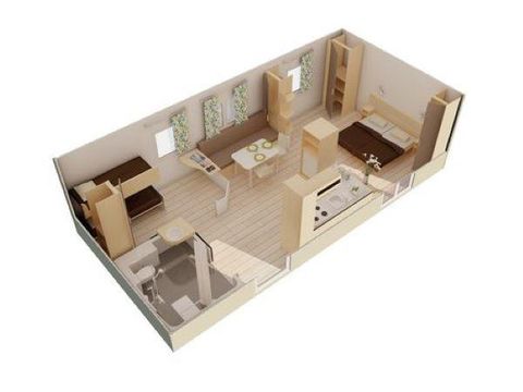 MOBILHOME 4 personnes - Standard PMR 2 CH 4 pers