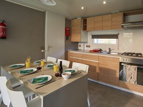 MOBILHOME 6 personnes - Premium Azure | 3 Ch. | 6 Pers. | Terrasse surélevée