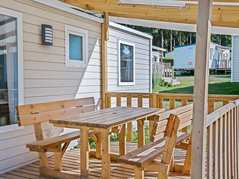 MOBILHOME 6 personnes - Mobil-home | Comfort XL | 3 Ch. | 6 Pers. | Terrasse surélevée