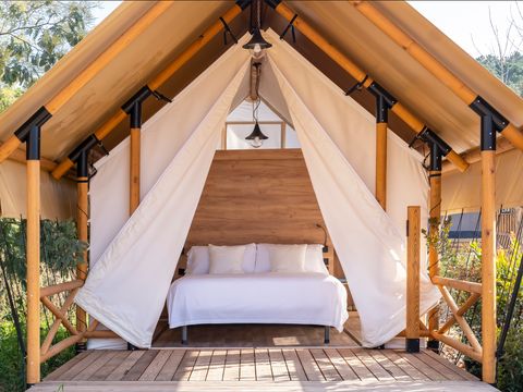 TENTE TOILE ET BOIS 4 personnes - LODGE FAMILY DUPLEX