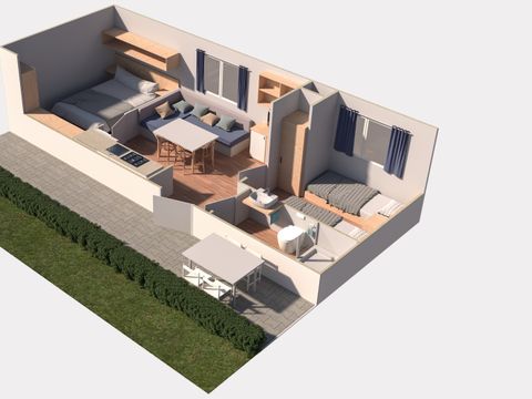MOBILHOME 4 personnes - 2 chambres Orchidea