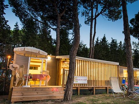 TENTE TOILE ET BOIS 5 personnes - Lodge hybride | 2 Ch. | 4/5 Pers. | 1 SDB | Clim.