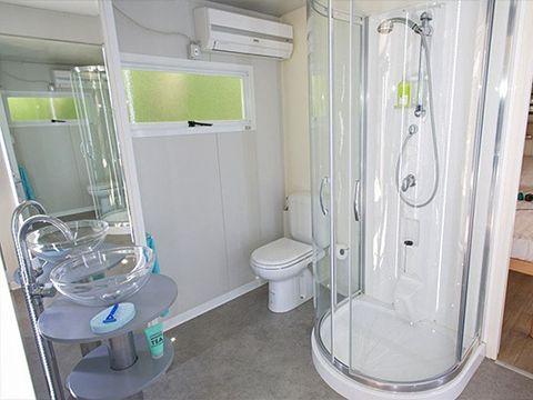 TENTE TOILE ET BOIS 5 personnes - Lodge hybride | 2 Ch. | 4/5 Pers. | 1 SDB | Clim.