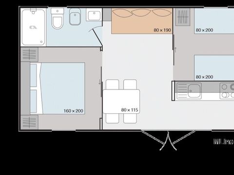 MOBILHOME 6 personnes - Glam