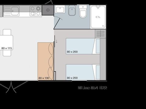 MOBILHOME 6 personnes - De Luxe