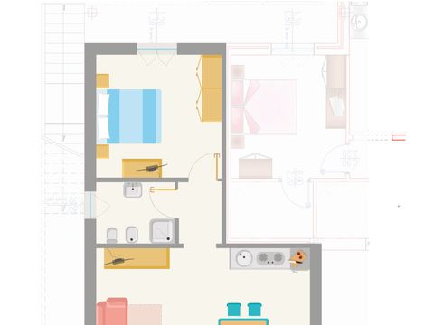 APPARTEMENT 4 personnes - BILOCALE STANDARD (with private terrace)