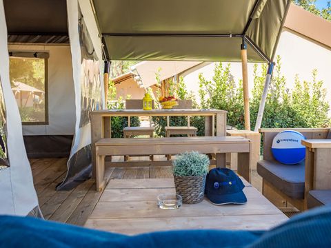 TENTE TOILE ET BOIS 5 personnes - Stella Maris - Tente Safari Confort