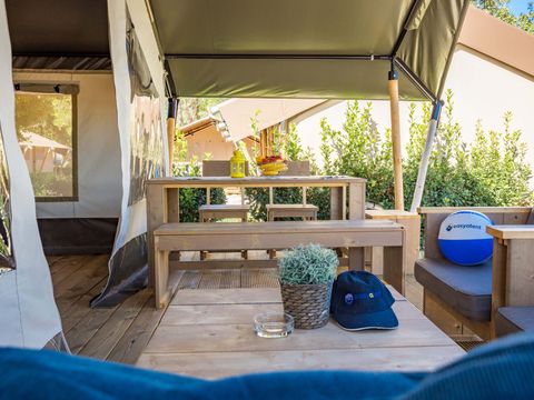 Tente en toile et en bois 4 personnes - Stella Maris - Tente Safari Confort