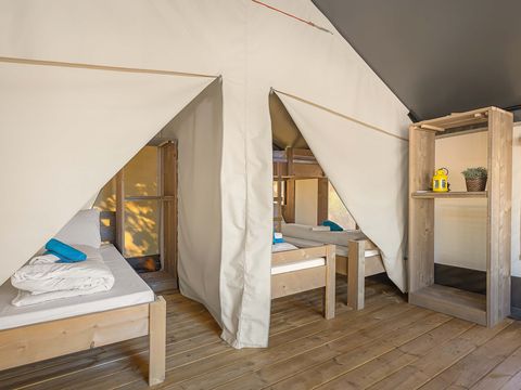 Tente en toile et en bois 4 personnes - Stella Maris - Tente Safari Confort