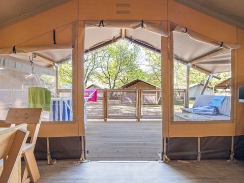 TENTE TOILE ET BOIS 5 personnes - Stella Maris - Tente Safari Douillette