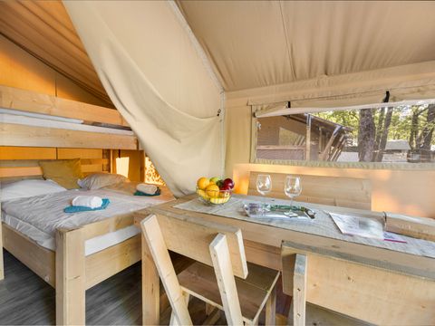 TENTE TOILE ET BOIS 5 personnes - Stella Maris - Tente Safari Douillette