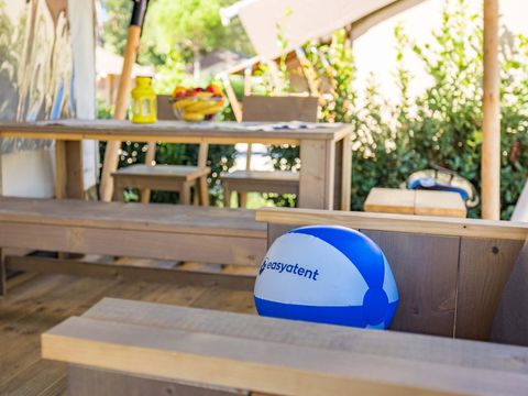 Tente en toile et en bois 4 personnes - Stella Maris - Tente Safari Confort + climatisation