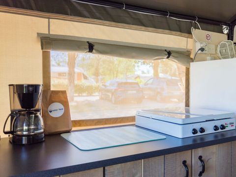 Tente en toile et en bois 4 personnes - Stella Maris - Tente Safari Confort + climatisation