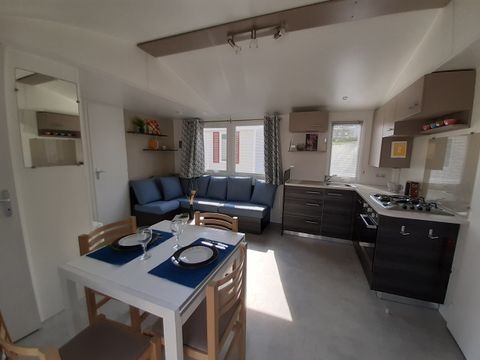 MOBILHOME 6 personnes - 111 MOBIL HOME 3 CHAMBRES clim tv