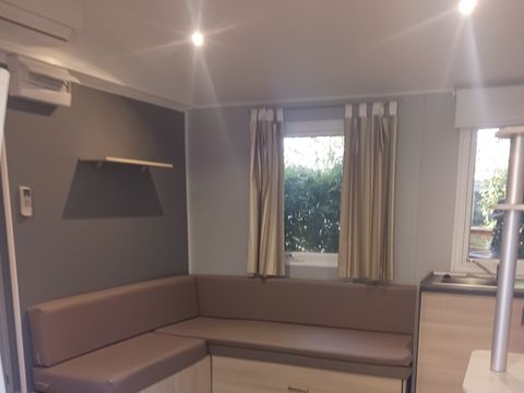 MOBILHOME 6 personnes - 30m² 3 chambre, climatisé, terrasse de 18 m²