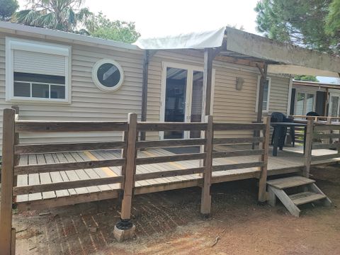 MOBILHOME 6 personnes - 30m² 3 chambre, climatisé, terrasse de 18 m²