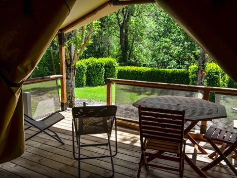Tente en toile et en bois 5 personnes - Lodge
