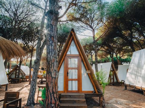 Tente en toile et en bois 2 personnes - Tente Breña - 12m²