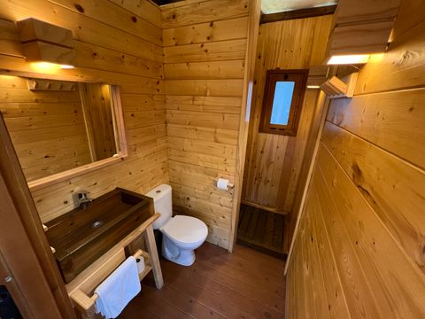 Tente en toile et en bois 4 personnes - Tente Tamaral - 16m²
