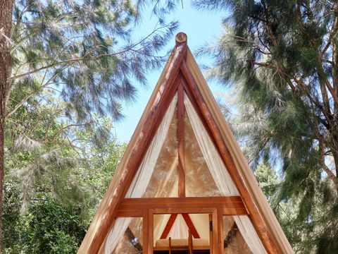 Tente en toile et en bois 4 personnes - Tente Sauceda - 25m²