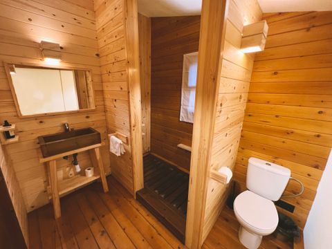 TENTE TOILE ET BOIS 4 personnes - Tente Algaida - 15m² -