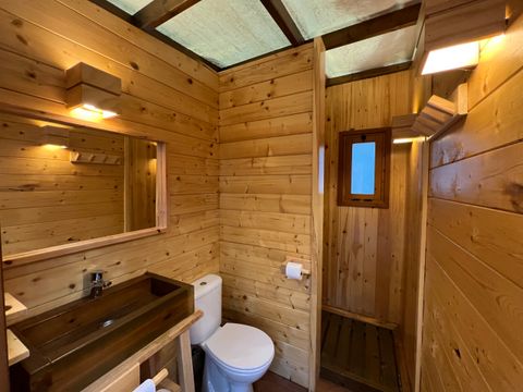 Tente en toile et en bois 3 personnes - Tente Janda - 10m²