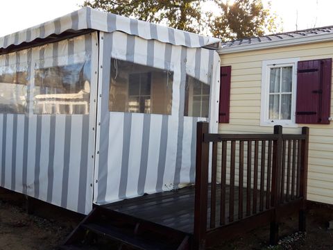 MOBILHOME 6 personnes - CONFORT - 32m² - 3 chambres + terrasse