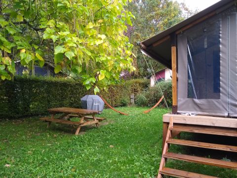 Tente en toile et en bois 5 personnes - Lodge - KENYA 46m²