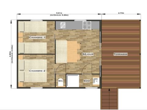Hébergement 4 personnes - CABANE - LODGE cape town