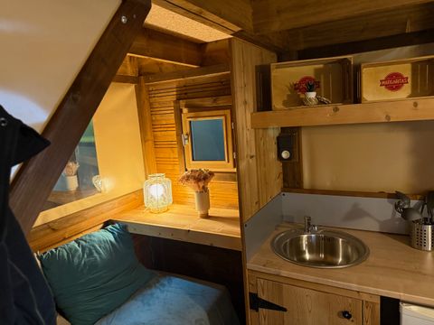 Tente en toile et en bois 3 personnes - LODGE LA BOHEME