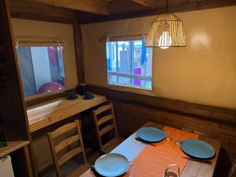 Tente en toile et en bois 3 personnes - LODGE LA BOHEME