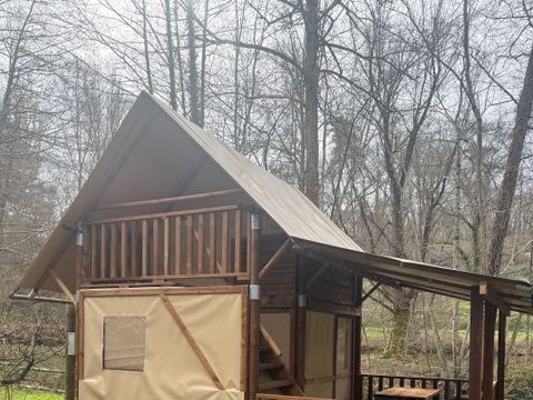 TENTE TOILE ET BOIS 3 personnes - LODGE LA BOHEME