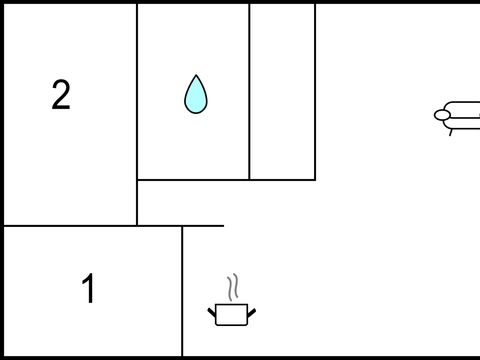 BUNGALOW 6 personnes - DMR615 (max. 4 adultes)