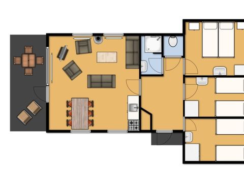 BUNGALOW 6 personnes - Bungalow de Leeuwerik