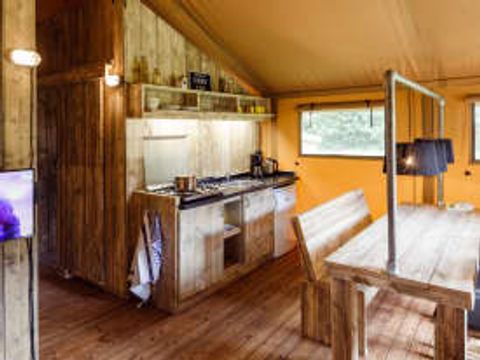 TENTE TOILE ET BOIS 7 personnes - Tente safari de Wold Lodge