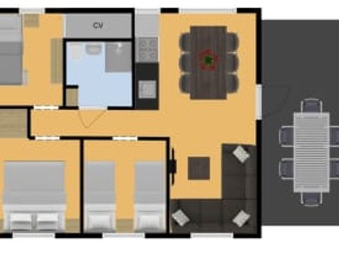TENTE 6 personnes - Tente villa Dassenburcht