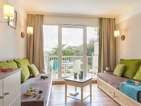 Appartement 6 personnes - 1 chambres - 1 alcôve - Duplex - Terrasse ou balcon - Quartier de Hameau