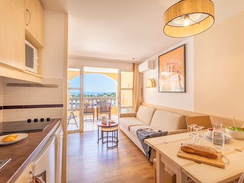 Studio 4 personnes - 1 alcôve - Terrasse - Vue mer - Climatisé - Rénové