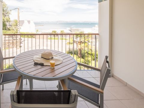 APPARTEMENT 4 personnes - 1 chambre - Terrasse ou balcon - Vue sur la mer