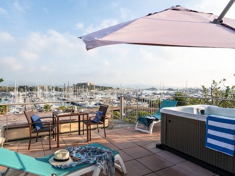 Appartement 6 personnes - - 1 chambre + 1 alcôve - Bain à remous - Terrasse - Climatisation - Vue sur le port