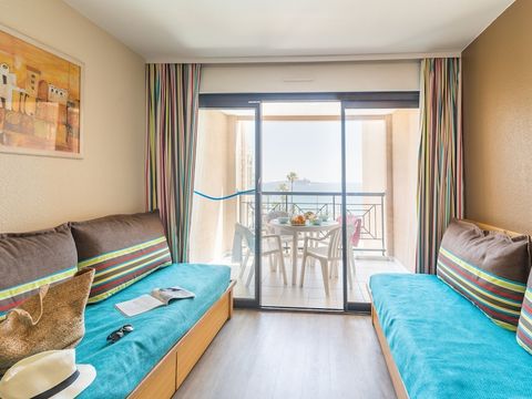 STUDIO 5 personnes - 1 coin nuit - Vue mer - Terrasse ou balcon