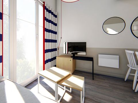 Studio 2 personnes - Terrasse ou balcon - Simple étage