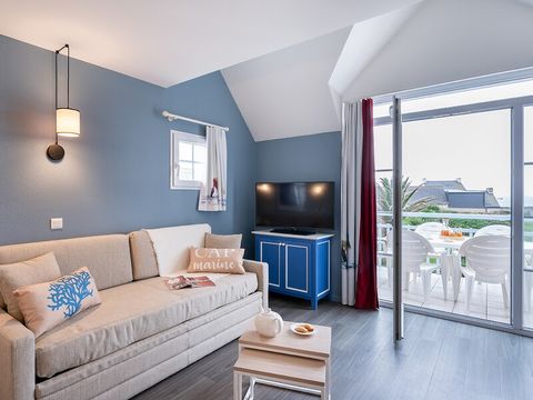 APPARTEMENT 8 personnes - 2 chambres + 1 coin nuit - Terrasse ou balcon - Vue mer - Rénové