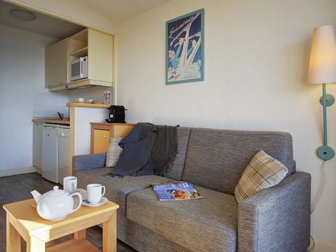 Studio 4 personnes - 1 coin - Nuit - Vue montagne dégagée