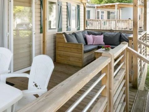 MOBILHOME 6 personnes - Mobil-home | Premium | 3 Ch. | 6 Pers. | Terrasse Lounge | Clim.