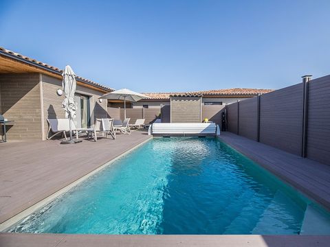 VILLA 6 personnes - 3 CHAMBRES-CLIMATISÉ-PISCINE PRIVÉE 7M-TERRASSE SPACIEUSE