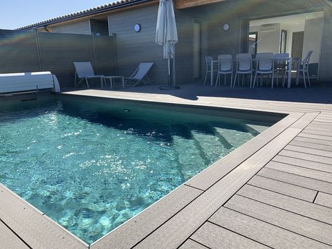 VILLA 8 personnes - 4 CHAMBRES-CLIMATISÉ-PISCINE PRIVÉE 7M-TERRASSE SPACIEUSE