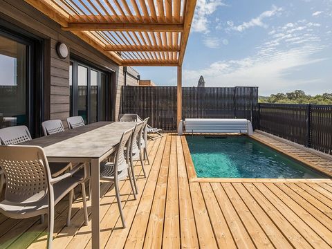 MAISON 8 personnes - 4 chambres - Climatisation - Piscine privée de 4m - Terrasse