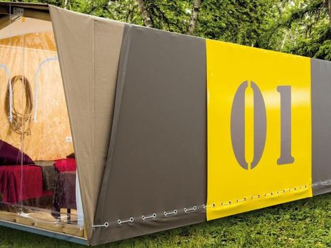 TENTE TOILE ET BOIS 4 personnes - Glam